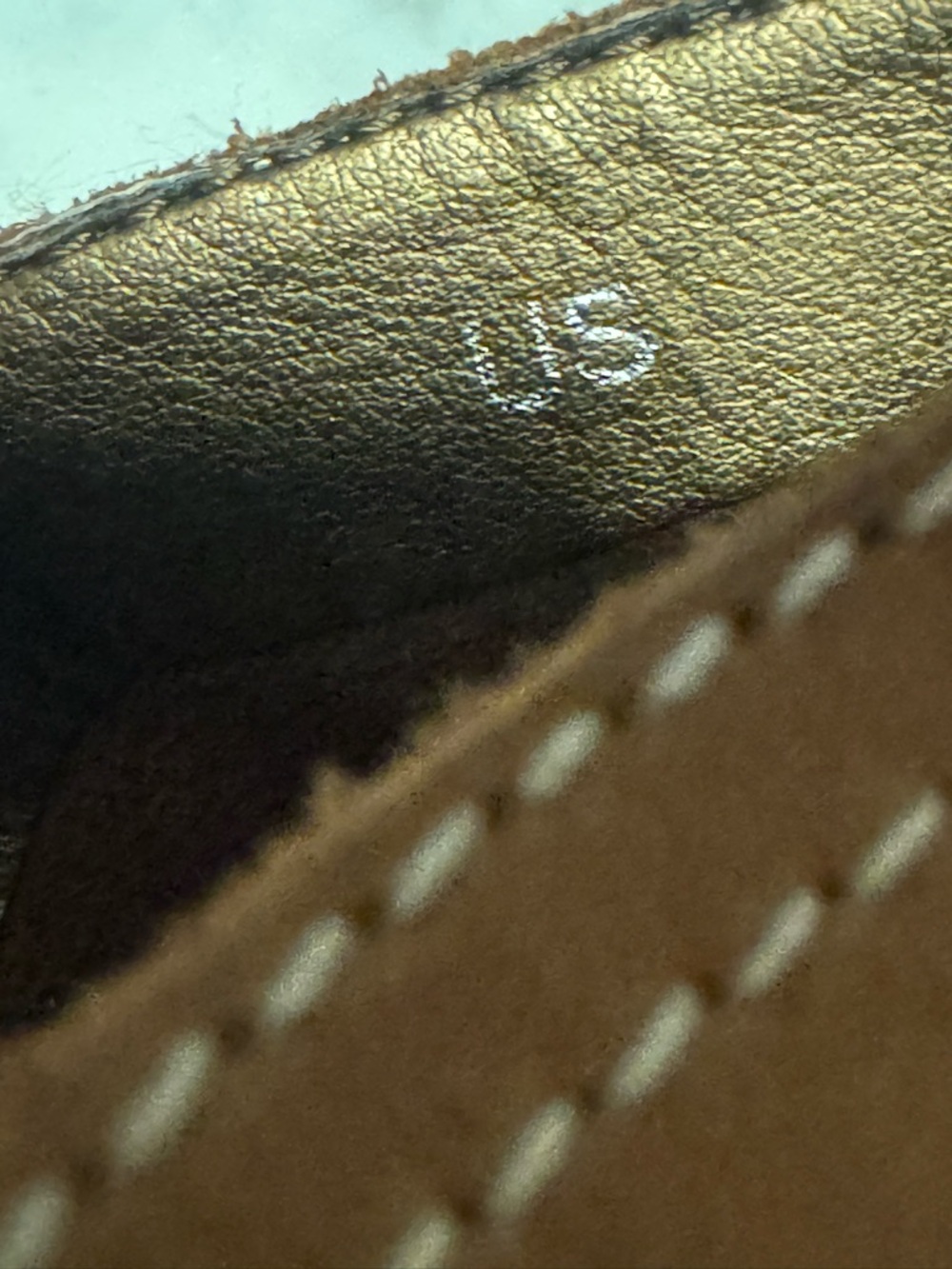 Women’s Casual Perforated Suede Lace-Up Shoes in Tan - Picture 8 of 9